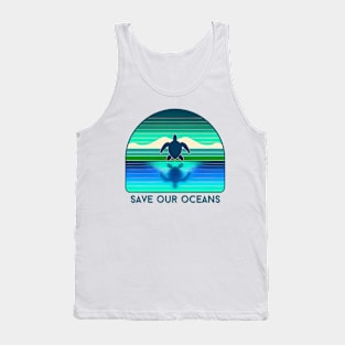 Save Our Oceans Sea Turtle Tank Top